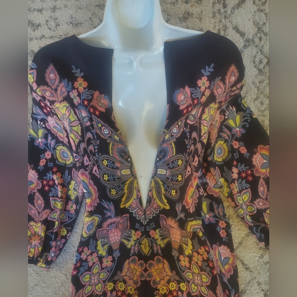 LOFT Medallion Print Shift Dress M Petite PM - Picture 6 of 7